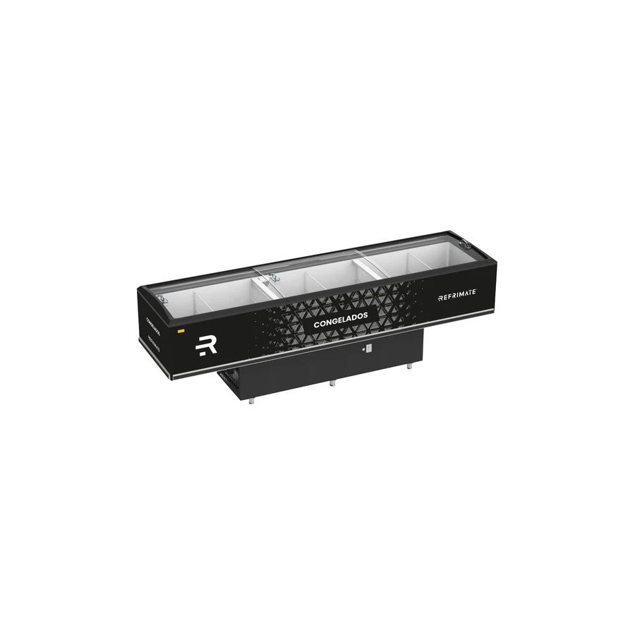 ILHA VANGUARD TOP 3000 PORTA-ETIQUETAS LED VIDRO SEMICURVO 220V - REFRIMATE