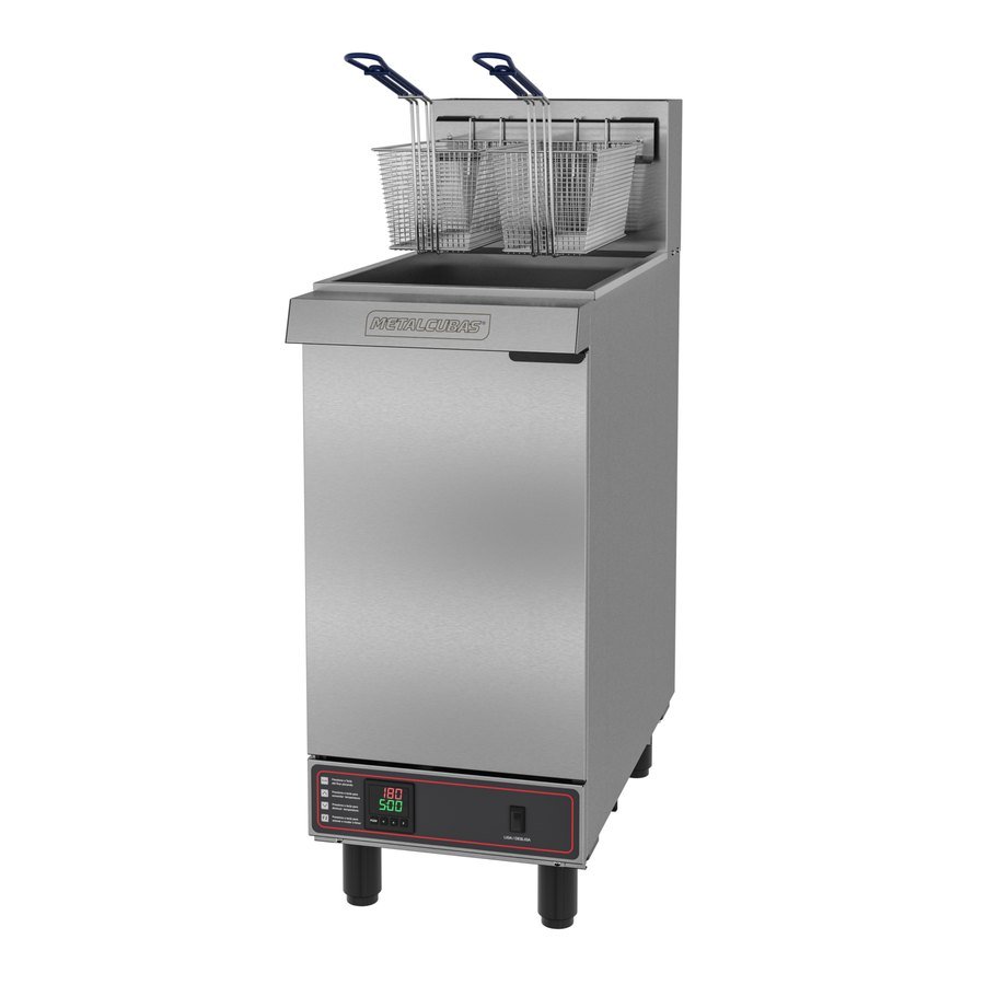FRITADEIRA A GÁS FOG 2 C PRM 30L 2 CESTOS 127/220V - METALCUBAS