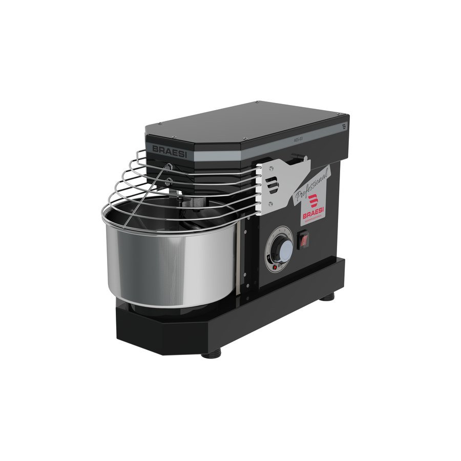 AMASSADEIRA ESPIRAL AES-03 3 KG PRETA BIVOLT - BRAESI