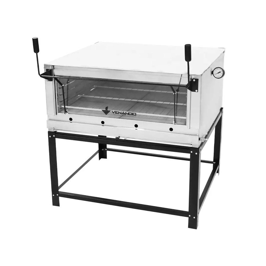 FORNO DE LASTRO ROMA A GÁS INOX FIRI110 265L - VENÂNCIO