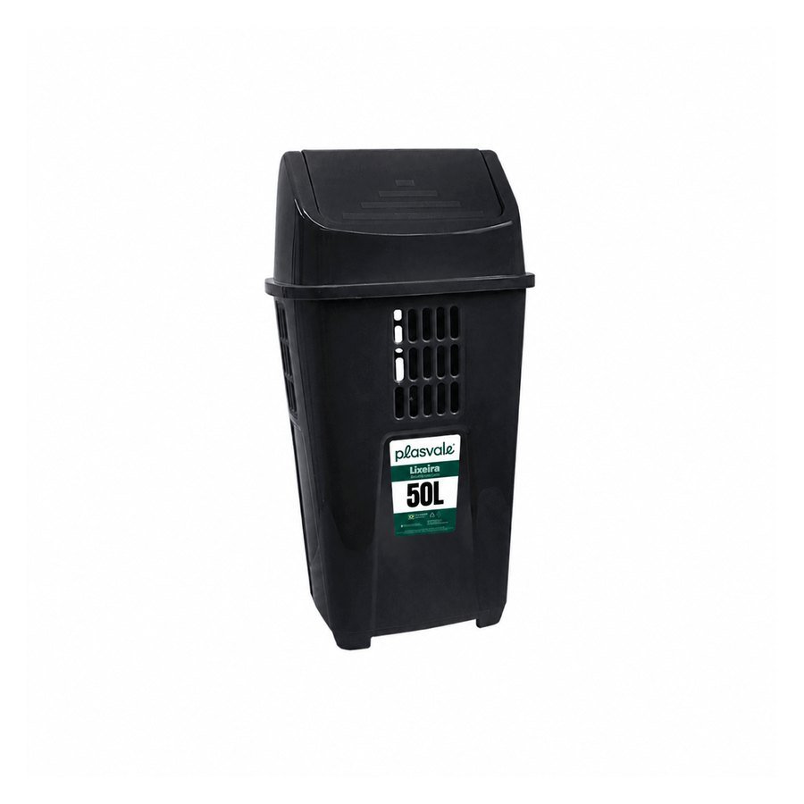 LIXEIRA BASCULANTE 50L - PLASVALE