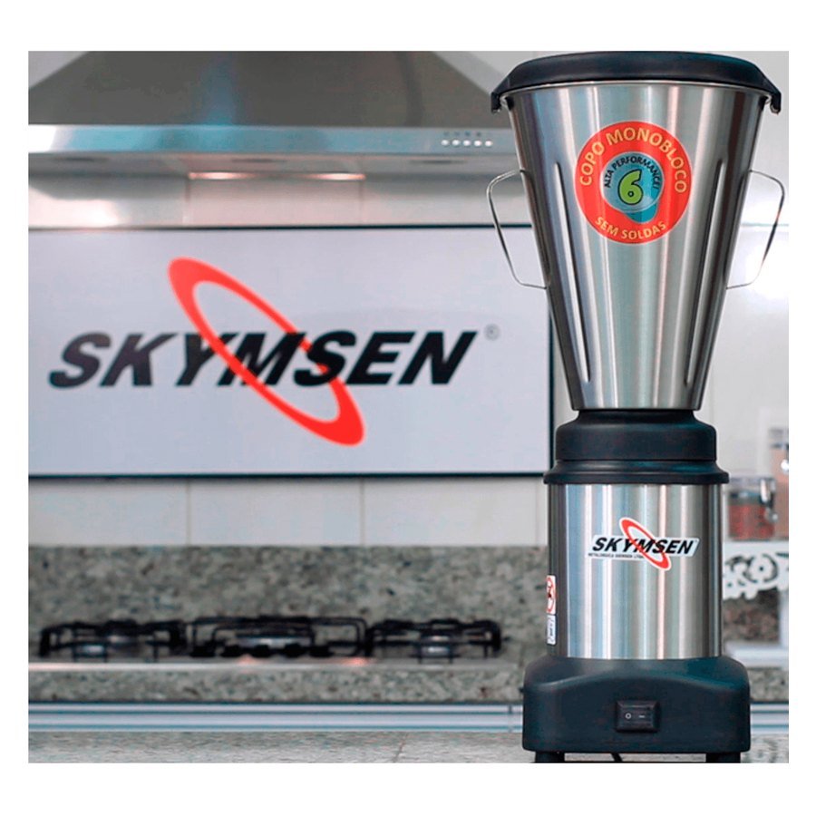 LIQUIDIFICADOR COMERCIAL INOX 6L BR 220V-M - SKYMSEN