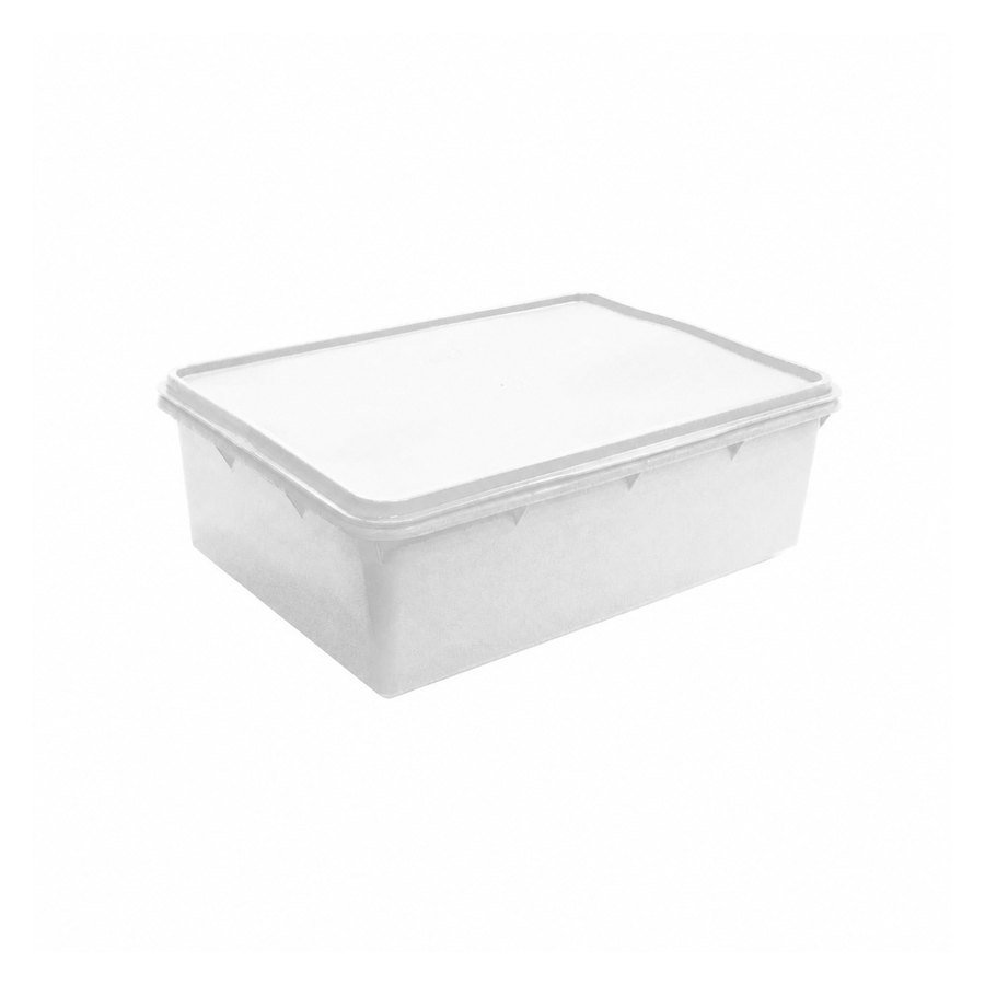 CAIXA RETANGULAR 6,5L COR NATURAL - PLASVALE
