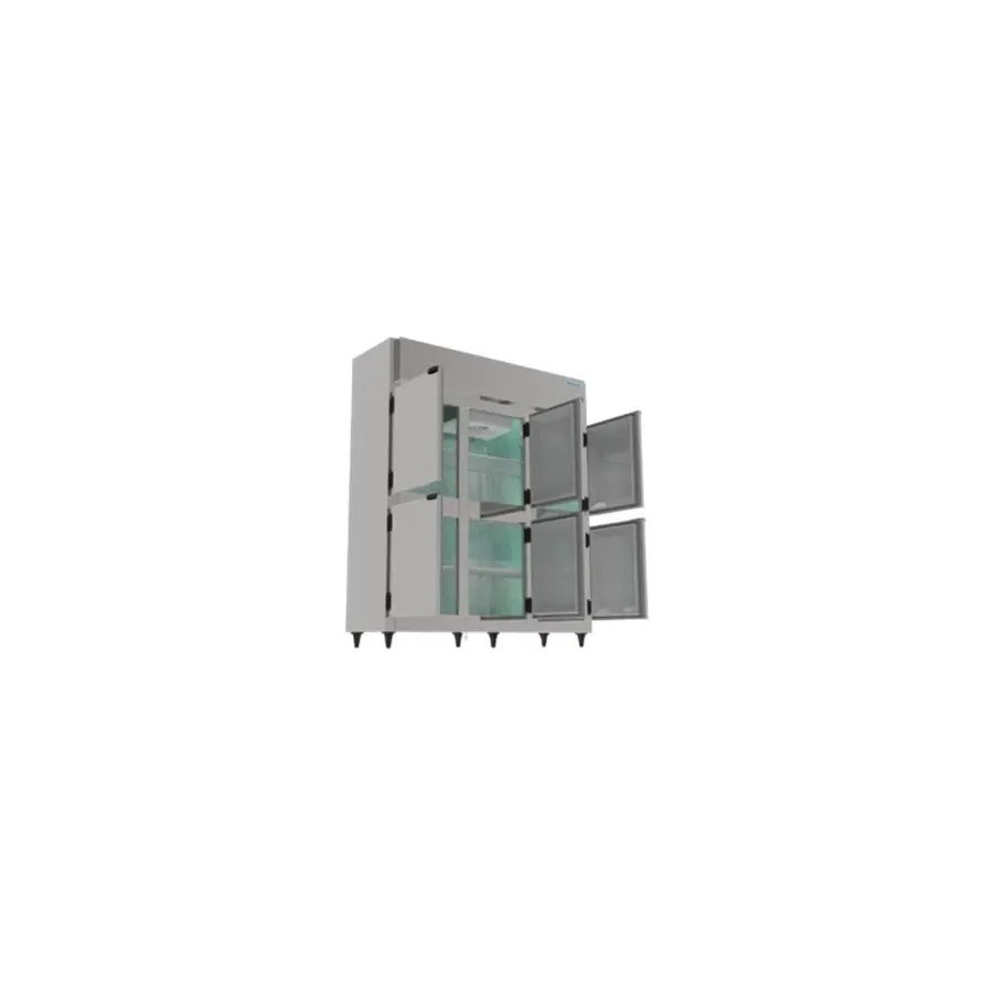 GELADEIRA COMERCIAL MINI CAMARA 1200L 6 PORTAS GALVANIZADO INTERNO 220V - KOFISA